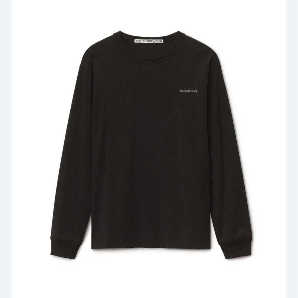 Alexander Wang | Unisex Long Sleeve Tee in High Twist Jersey NWT